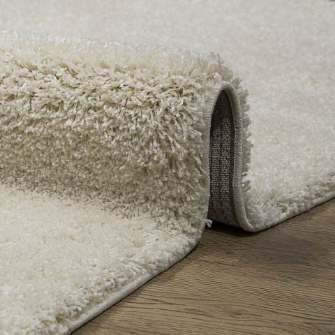 Российский овальный кремовый ковер лонж 41300