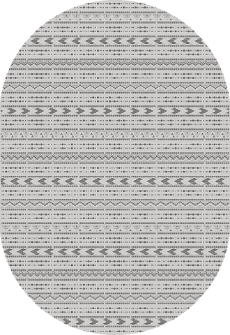 Российский овальный серый ковер флурлюкс (сизаль) 51133